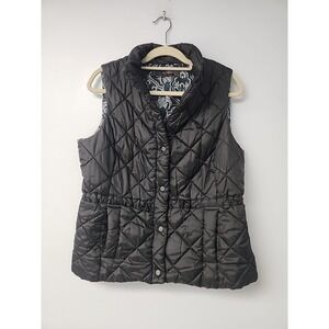 The Limited Collection Womens L Black Puffer Vest Lightweight Quilted